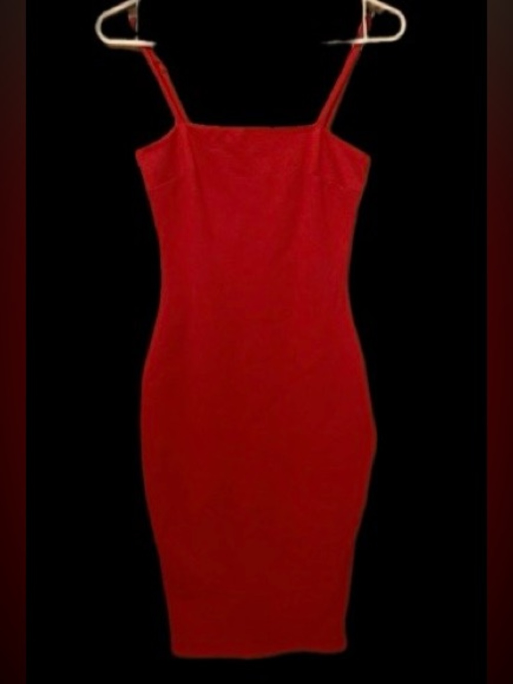 Lulu's Red Spaghetti-Strap Midi Bodycon Dress XS Like new!